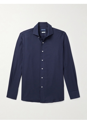 Peter Millar - Amble Cotton and Cashmere-Blend Twill Shirt - Men - Blue - S