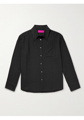 The Elder Statesman - Wool and Cashmere-Blend Twill Shirt - Men - Black - S