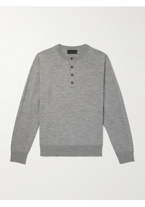 Nili Lotan - Wylie Wool Henley Sweater - Men - Gray - S