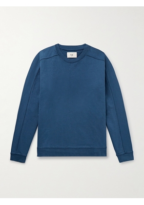 Folk - Prism Garment-Dyed Cotton-Jersey Sweatshirt - Men - Blue - XS