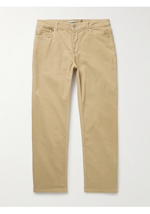 Officine Générale - James Slim-Fit Straight-Leg Cotton-Blend Corduroy Trousers - Men - Neutrals - UK/US 28
