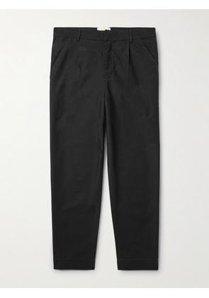 Folk - Signal Straight-Leg Pleated Cotton Trousers - Men - Black - UK/US 28