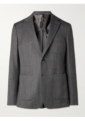 Mr P. - Herringbone Virgin Wool Suit Jacket - Men - Gray - 38