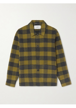 Mr P. - Checked Double-Faced Wool and Cashmere-Blend Chore Jacket - Men - Green - XS