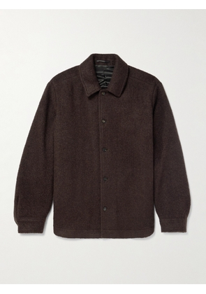 Mr P. - Wool-Blend Bouclé Overshirt - Men - Brown - XS