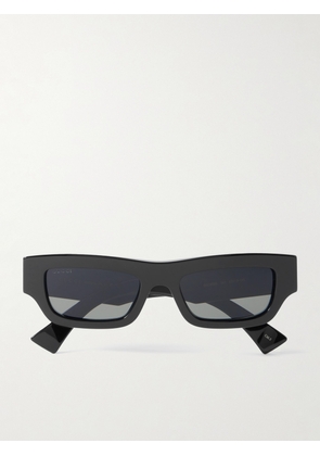 Gucci - Rectangular-Frame Acetate Sunglasses - Men - Black