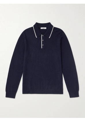 Mr P. - Cashmere Polo Sweater - Men - Blue - XS