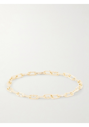 HATTON LABS - Discovery Gold-Plated Cubic Zirconia Chain Bracelet - Men - Gold - S