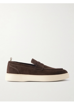 Officine Creative - Frame 001 Suede Penny Loafers - Men - Brown - EU 40