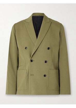NN07 - Jordin 10002 Double-Breasted Wool-Blend Twill Blazer - Men - Green - S