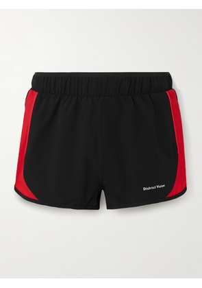 DISTRICT VISION - Straight-Leg Panelled Stretch-Jersey Shorts - Men - Black - S
