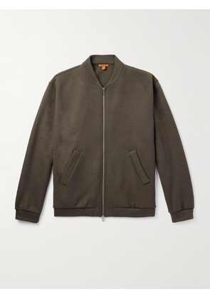 Barena - Virgin Wool-Blend Jersey Varsity Jacket - Men - Brown - IT 46