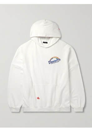Willy Chavarria - Fabuloso Hooligan Oversized Logo-Print Cotton-Jersey Hoodie - Men - White - S