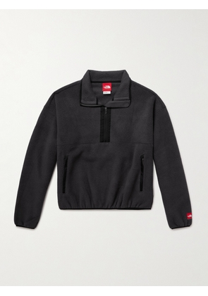 THE NORTH FACE - Logo-Appliquéd Half-Zip Recycled-Fleece Sweatshirt - Men - Black - S