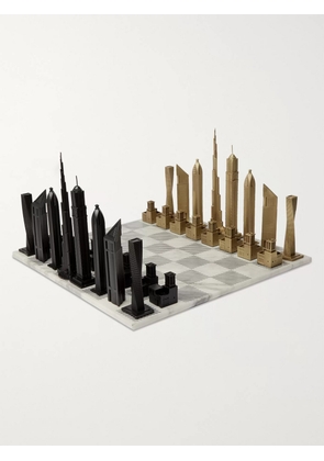 SKYLINE CHESS - Dubai Marble and Bronze Chess Set - Men - Metallic
