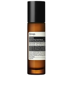 Aesop Solais Replenishing Hand Serum in N/A - Beauty: NA. Size all.