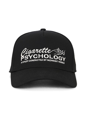 Midnight Rodeo Cigarette Psychology Hat in Black - Black. Size all.