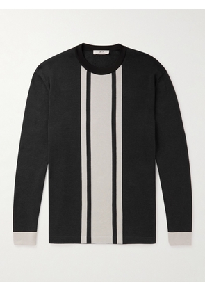 Mr P. - Striped Cotton and Lyocell-Blend Sweater - Men - Blue - XS