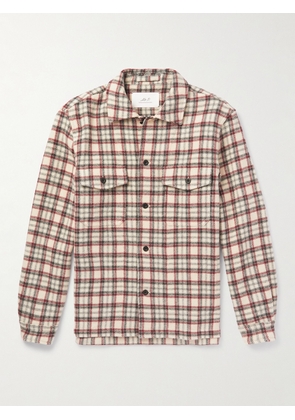 Mr P. - Checked Virgin Wool Shirt - Men - Red - XS