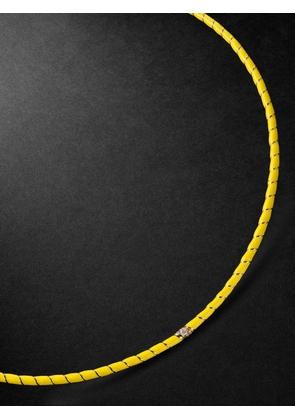 YVONNE LÉON - Gold, Enamel and Diamond Necklace - Men - Yellow