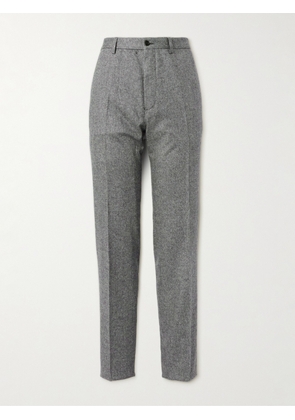 Mr P. - Phillip Tapered Pleated Wool-Blend Trousers - Men - Gray - 28