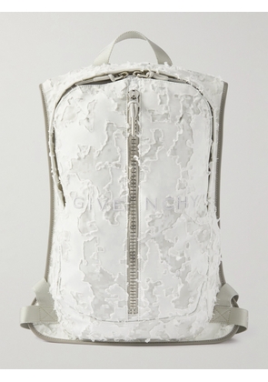 Givenchy - G-Zip Distressed Shell Backpack - Men - White