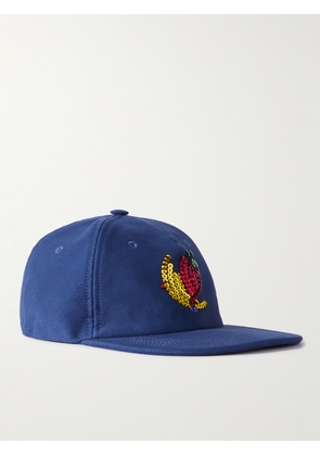 SKY HIGH FARM - Sequin-Embellished Denim Cap - Men - Blue