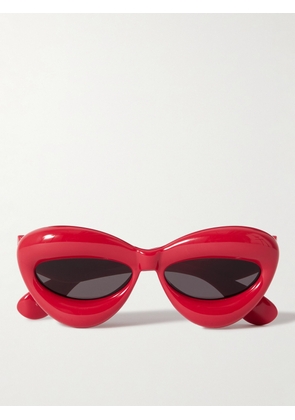 LOEWE - Round-Frame Acetate Sunglasses - Men - Red