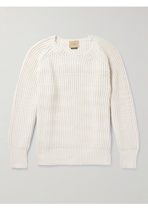 FEDERICO CURRADI - Ribbed Cotton-Blend Sweater - Men - Neutrals - S