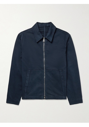 Mr P. - Cotton-Blend Gabardine Coach Jacket - Men - Blue - XS