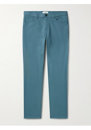 Mr P. - Straight-Leg Stretch-Cotton Twill Chinos - Men - Blue - 28