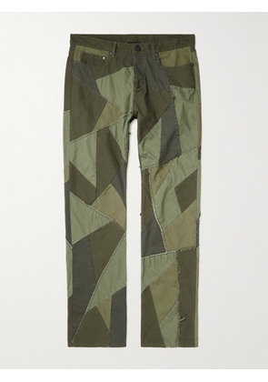 JOHN ELLIOTT - Straight-Leg Patchwork Jeans - Men - Green - UK/US 30