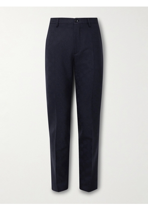ETRO - Slim-Fit Wool-Jacquard Suit Trousers - Men - Blue - IT 46
