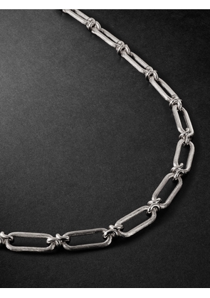 ANNOUSHKA - Knuckle Heavy Sterling Silver Chain Necklace - Men - Silver