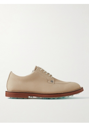 G/FORE - Gallivanter Apron-Toe Nubuck Golf Shoes - Men - Neutrals - US 7