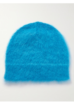 Jil Sander - Brushed Mohair-Blend Beanie - Men - Blue