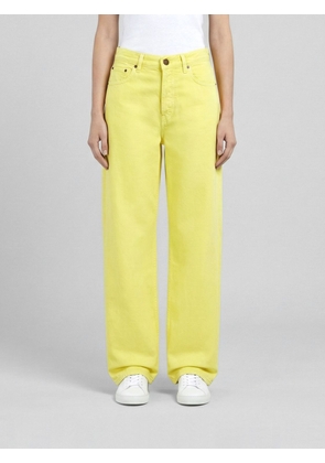 HAIKURE Jeans Woman color Yellow