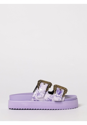 VERSACE JEANS COUTURE Heeled Sandal Woman color Violet