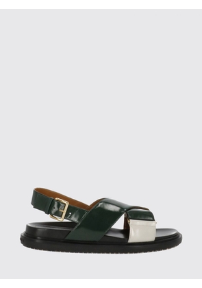 MARNI Heeled Sandal Woman color Green