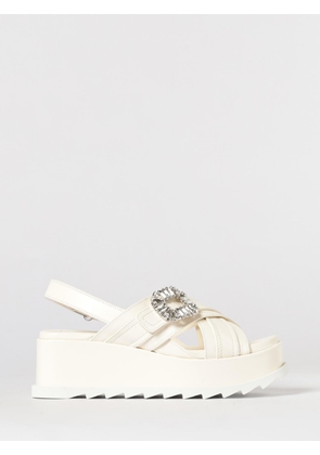 ROGER VIVIER Heeled Sandal Woman color Yellow Cream