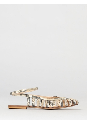 ANNA F. Heeled Sandal Woman color Natural