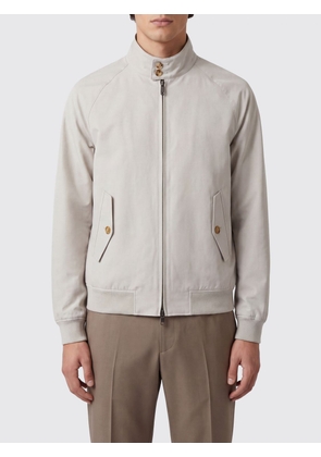 BARACUTA Cotton Blend Bomber Jacket with High Collar and Zip Closure
