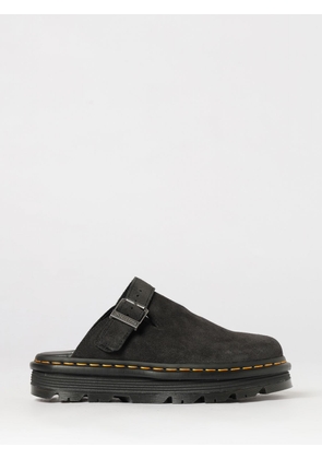 DR. MARTENS Zebzag Suede Mules with Adjustable Strap