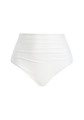 SIMKHAI Teya High-Rise Ruched Bikini Bottoms - Moda Operandi