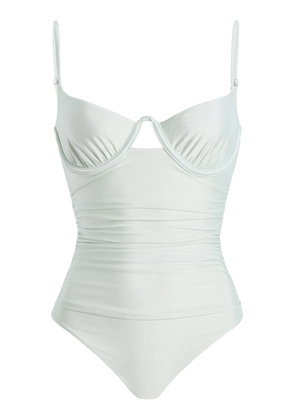 SIMKHAI Laine Ruched One-Piece Swimsuit - Moda Operandi