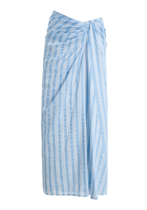 SIMKHAI Liorra Yarn-Dyed Jersey Midi Skirt - Moda Operandi