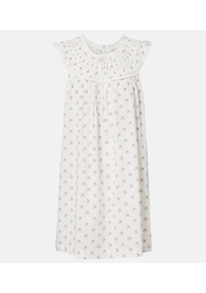 Doen Verity floral embroidered cotton minidress