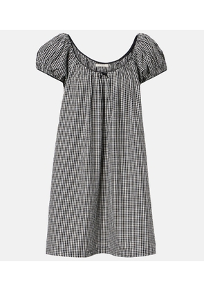 Doen Julia gingham cotton poplin minidress