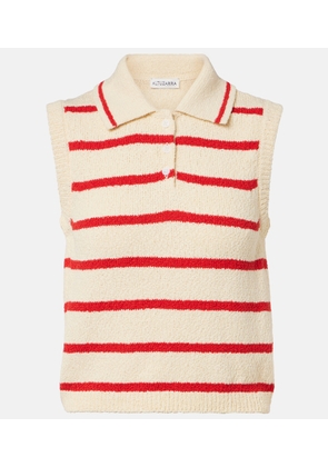 Altuzarra Elmer striped cotton-blend top