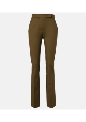 Max Mara Cotton-blend slim pants